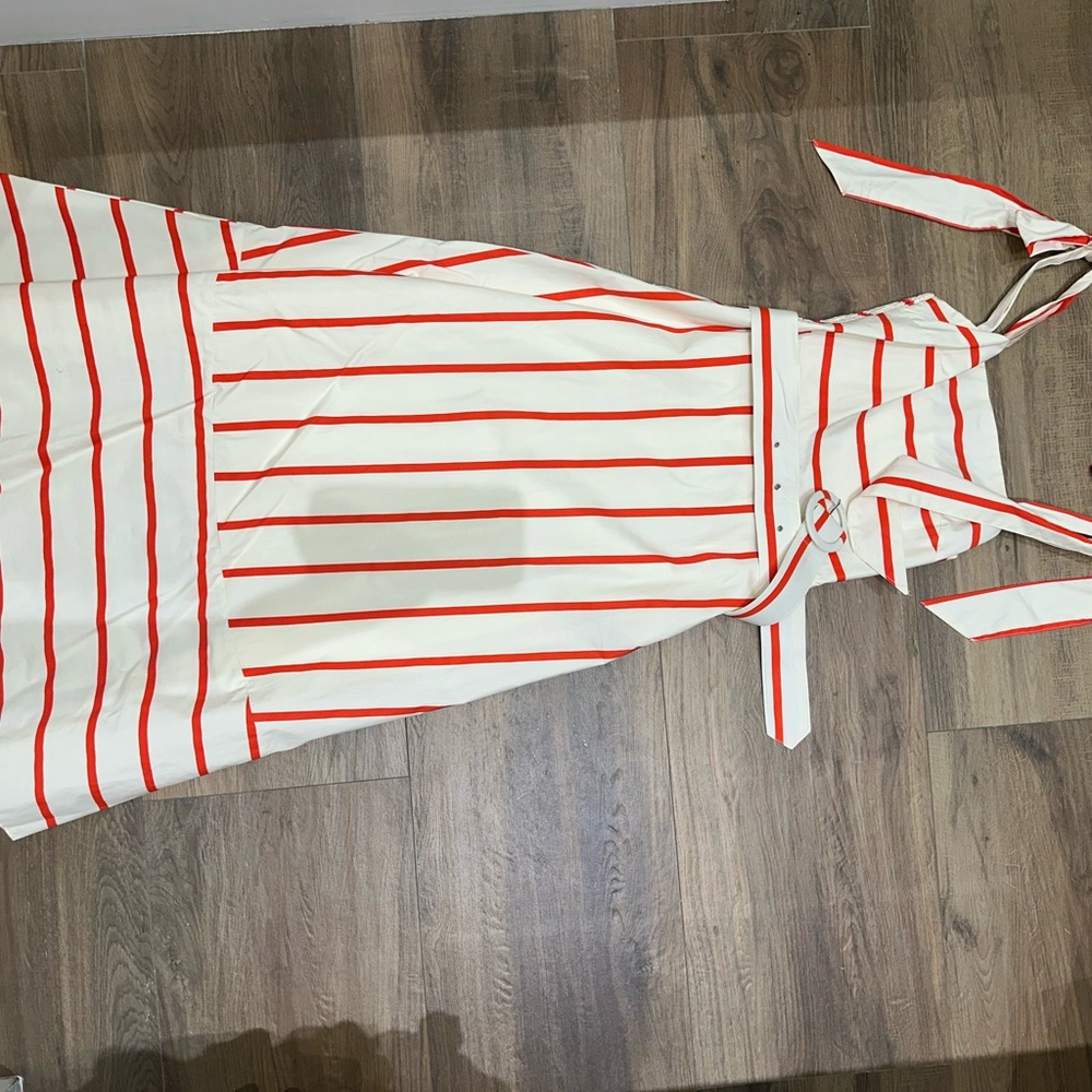 Striped Red and White Women's Dress